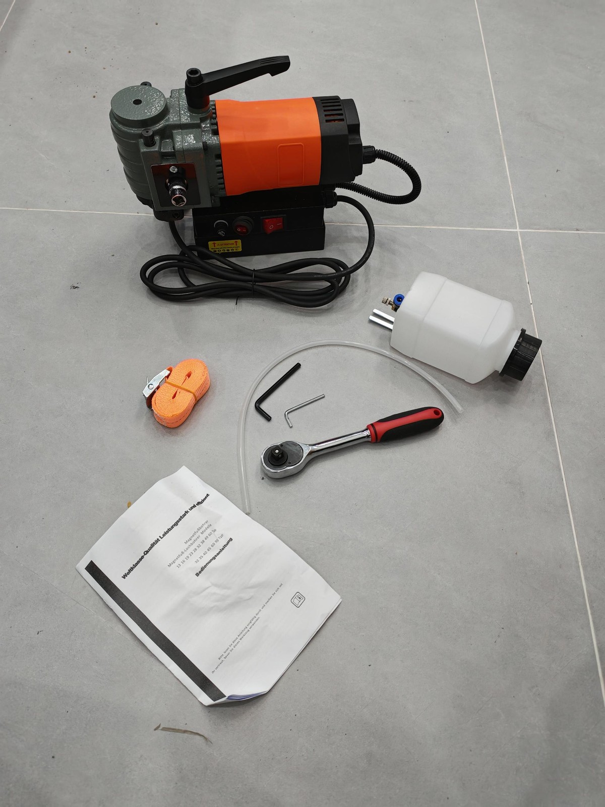 GEARZAAR 1300W Low Profile Mag Drill Portable Magnetic Press Light Weight Steel