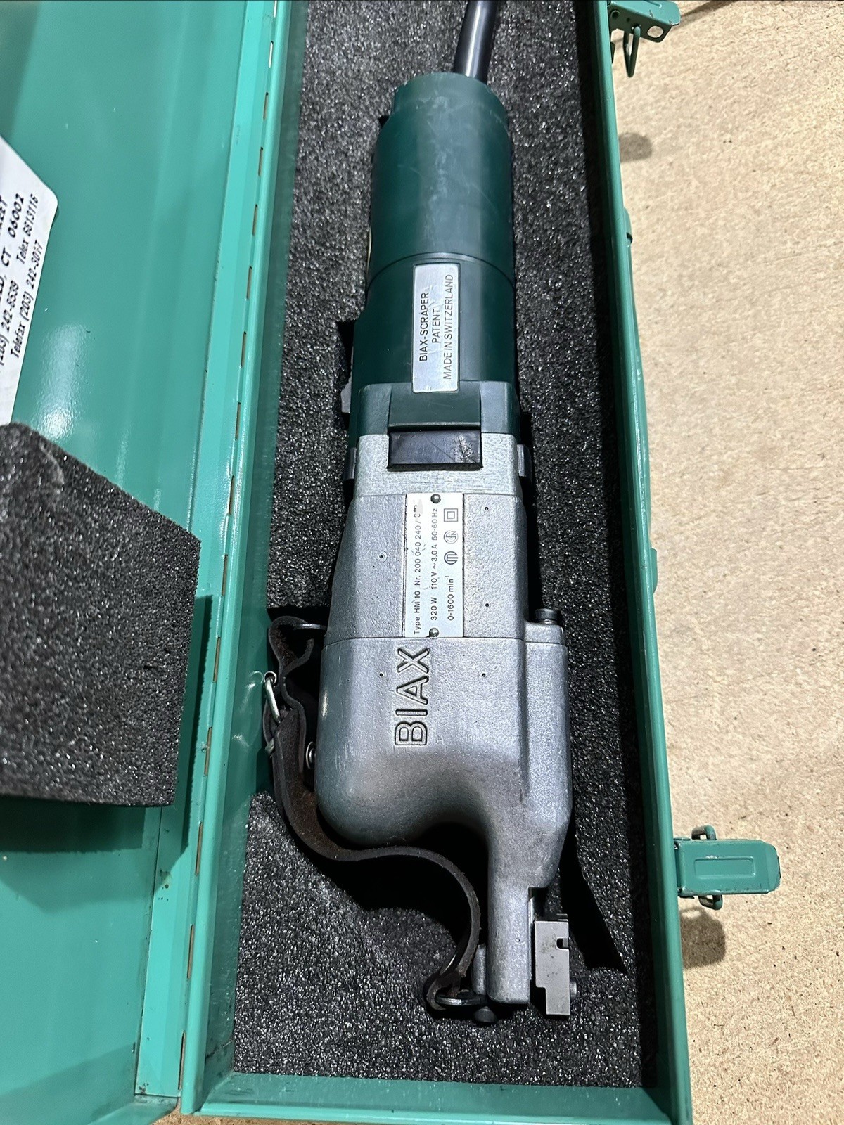 Dapra Biax HM-10 Variable Speed Half-Moon Pattern Scraper, 110V