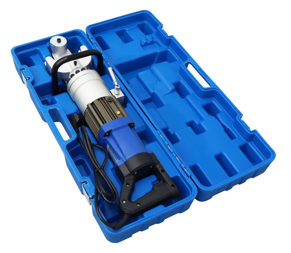 220V Powered Bending Machine Rebar Bender Device Industrial w/Portable Box – New