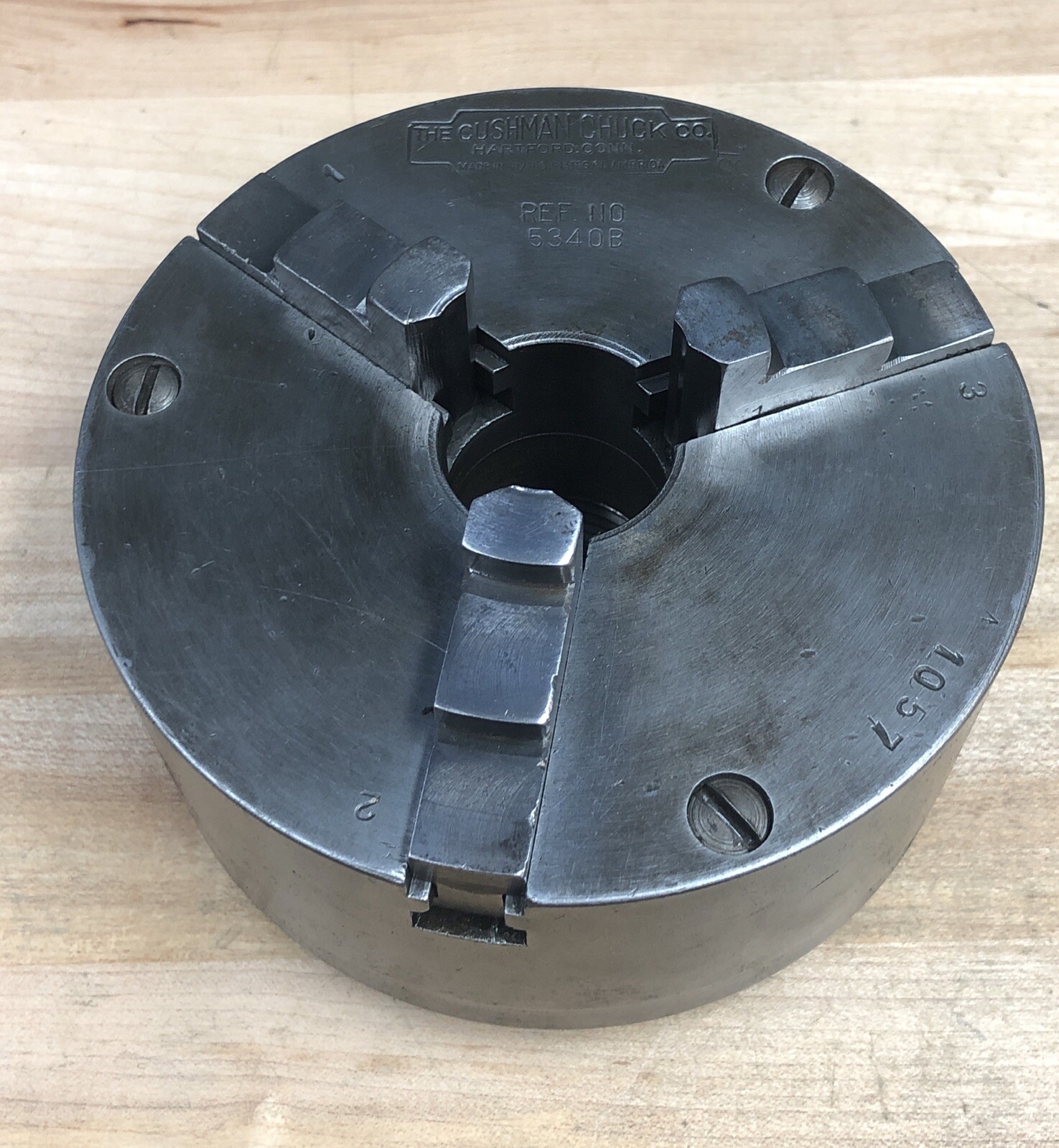 Cushman 3 Jaw Lathe Chuck 5340B Lathe 5”Diameter 1-1/2” X 8 TPI