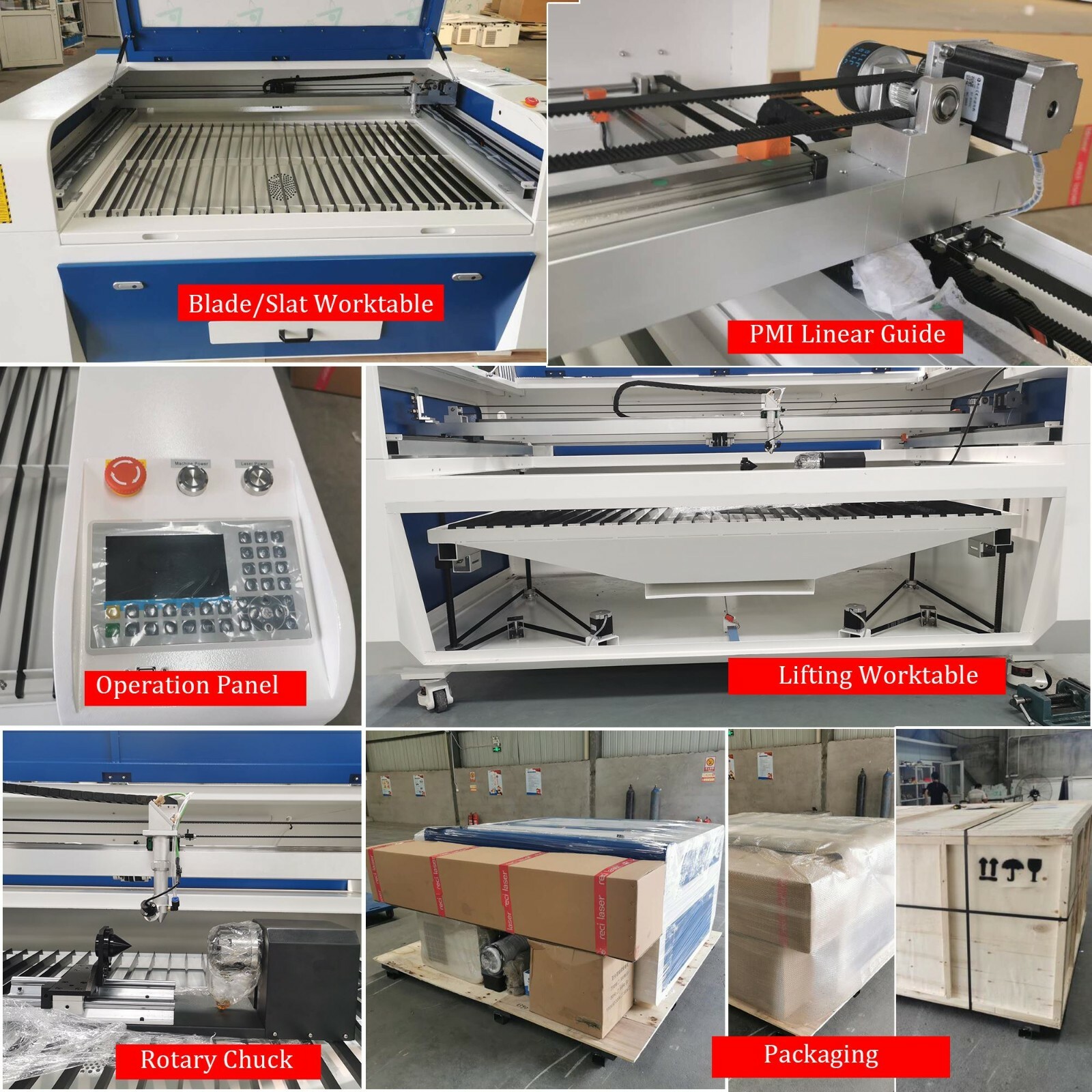 SFX 150w RECI CO2 Laser Cutter 51.2”x35.4” Lifting Workbench Auto Focus