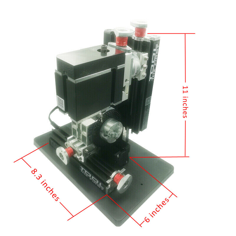 CNN Metal Indexing Milling Machine DIY 6 Axis Drilling Milling Machine 60W Lathe