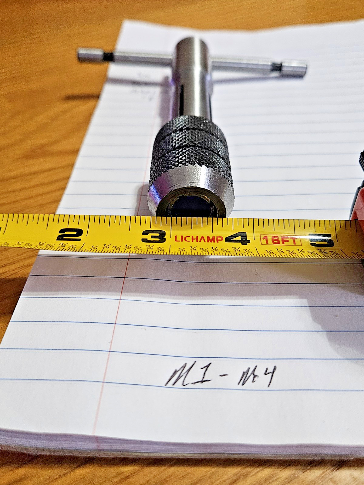 4 Piece Adjustable T-Handle Tap Wrench – M1-M4, M4-M8, M6-M12 Sizes + 4th??