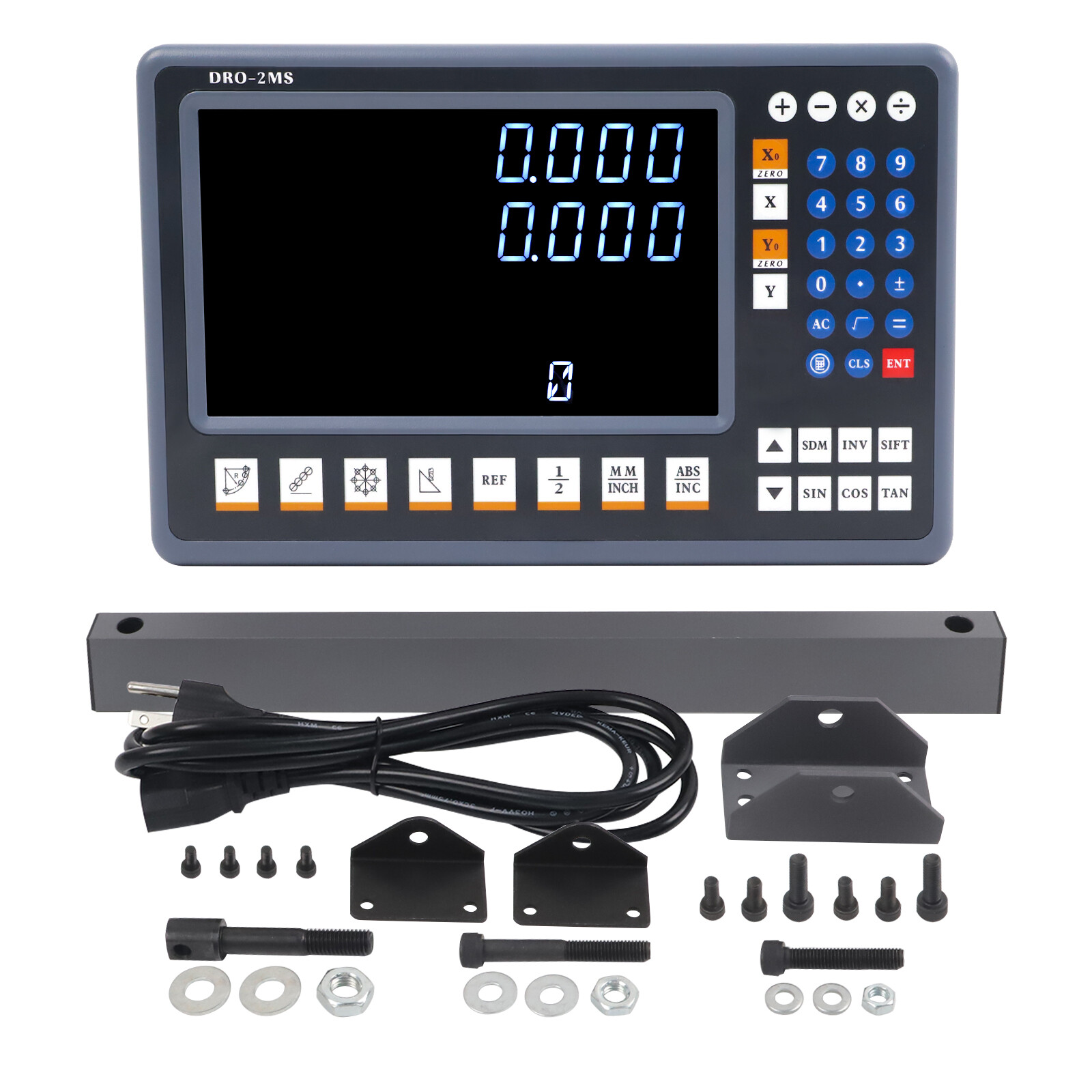 TOAUTO 8″ LED Screen Digital Readout DRO 1um Linear Glass Scales High Precision