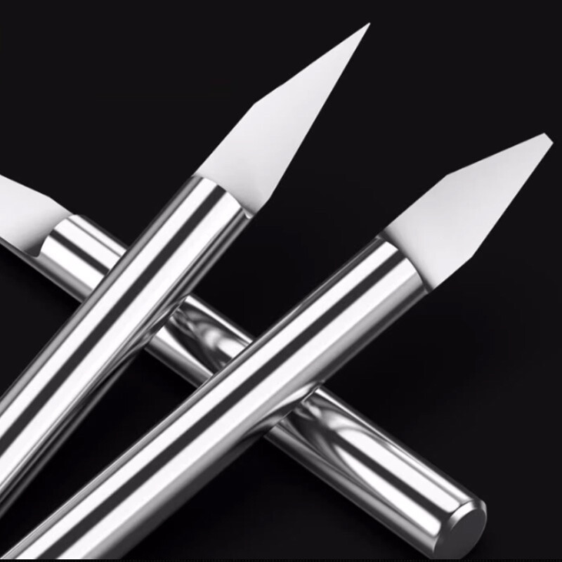 4mm Shank Solid Carbide End Mill Engraving Tool Single Flute 63HRC For PVC MDF
