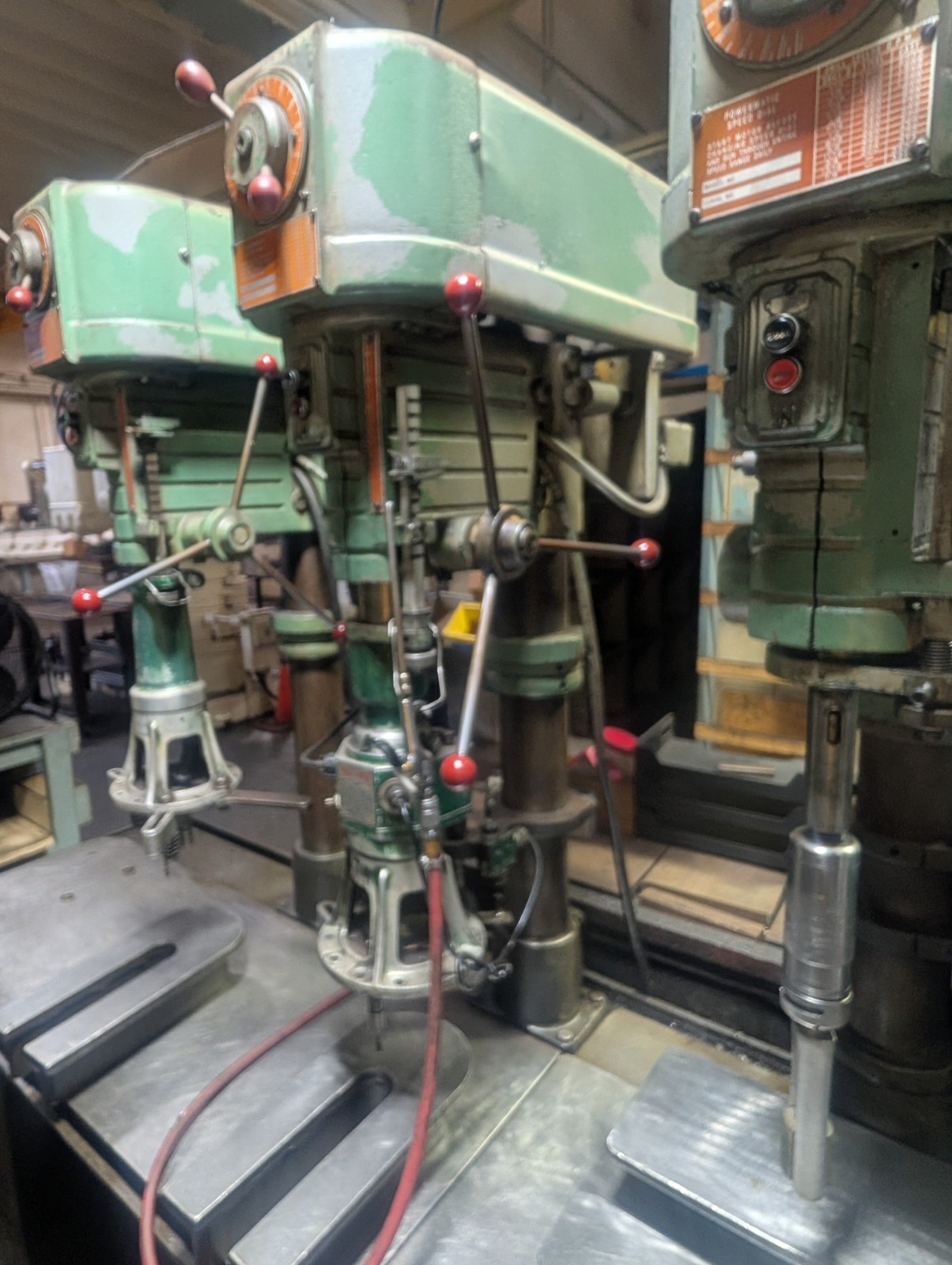 20″ POWERMATIC “1200” THREE-SPINDLE MULTIPLE SPINDLE DRILL PRESS