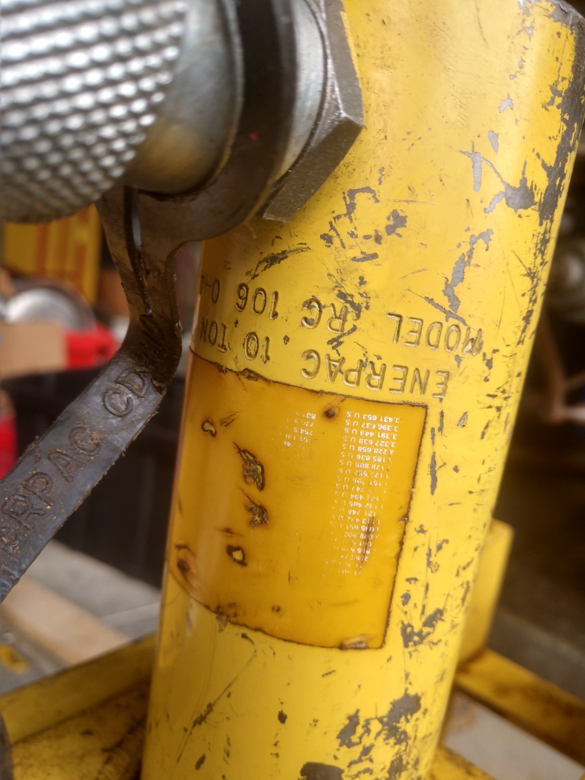 Enerpac 10 Ton Frame Hydraulic Press 10k PSI P39 Pump RC-106 LOCAL PICKUP OHIO