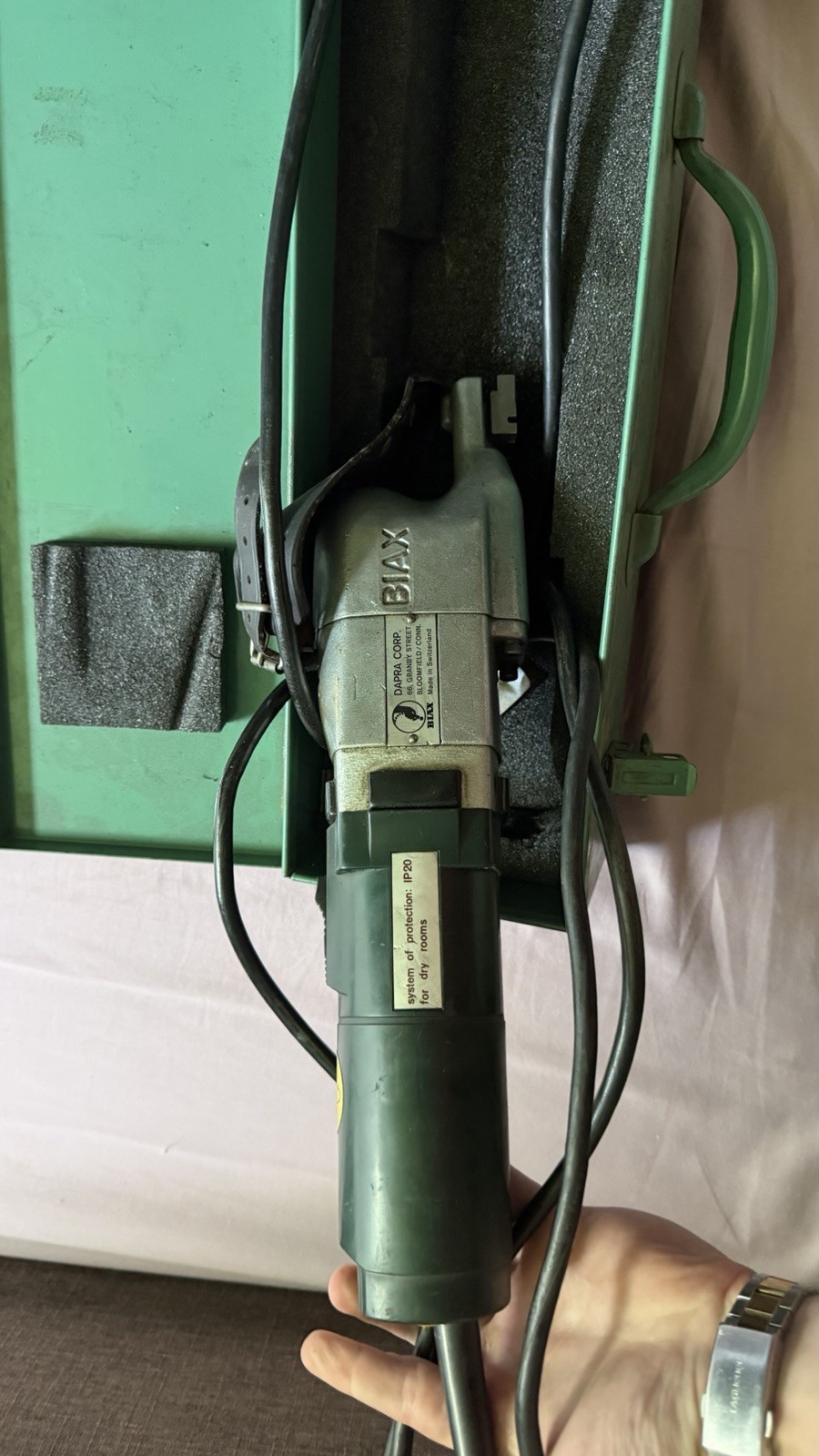 BIAX POWER SCRAPER HM 10 VK Electric Finishing Tool 20-24K/Min Metal Case