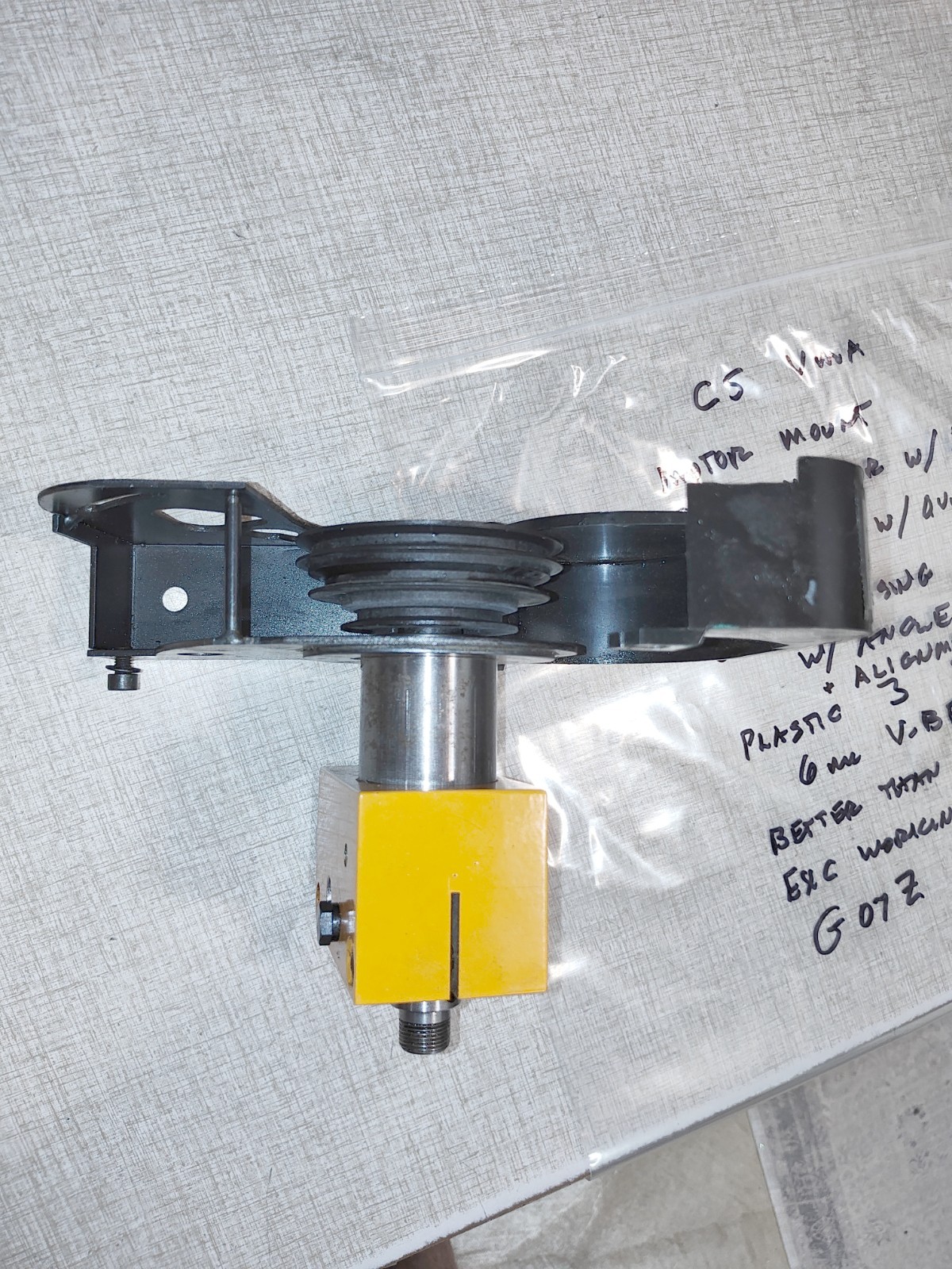Emco Compact 5 Lathe VMA Parts: Quill Spindle, M14x1, Motor Mount & Adapter G07Z