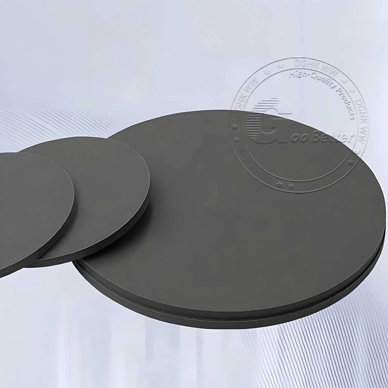 Grey PVC Plastic Round Discs Diameter 20-400mm Thickness 3-30mm Rigid PVC Sheet