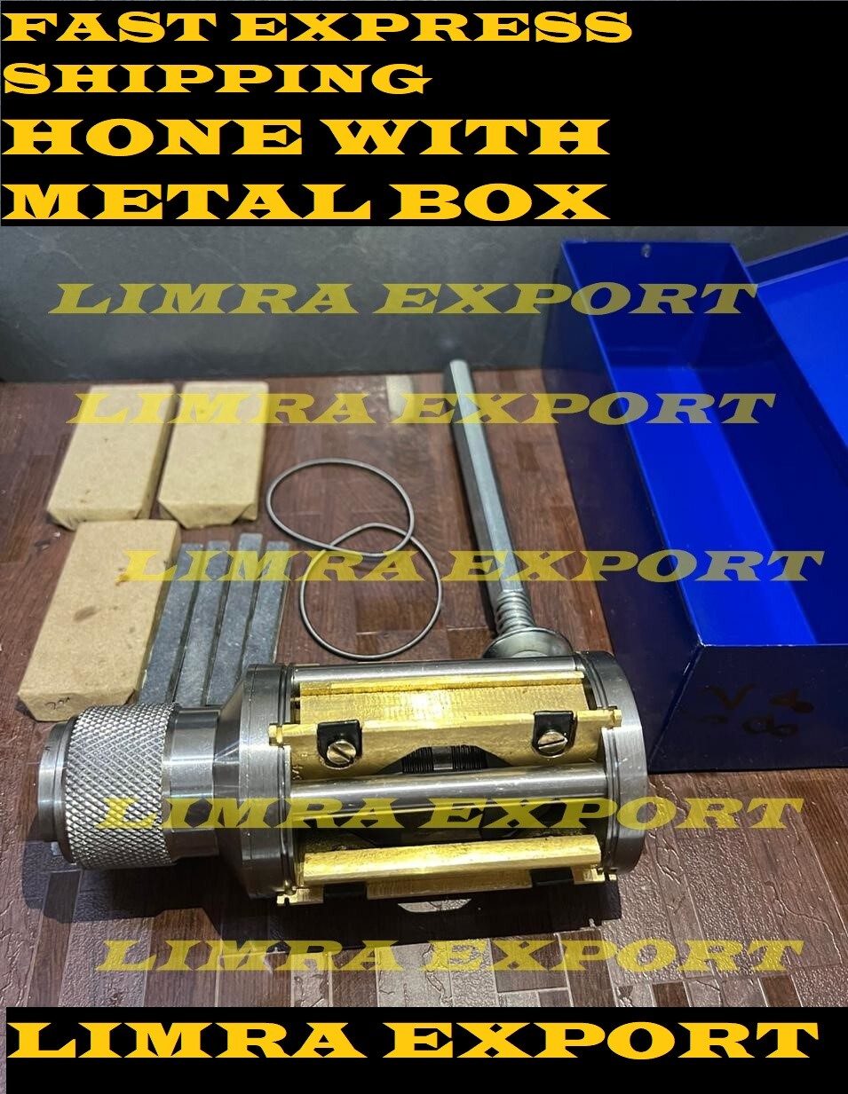 NEW CYLINDER ENGINE HONE KIT 50 mm to 75 mm Honing Machine WITH METAL BOX