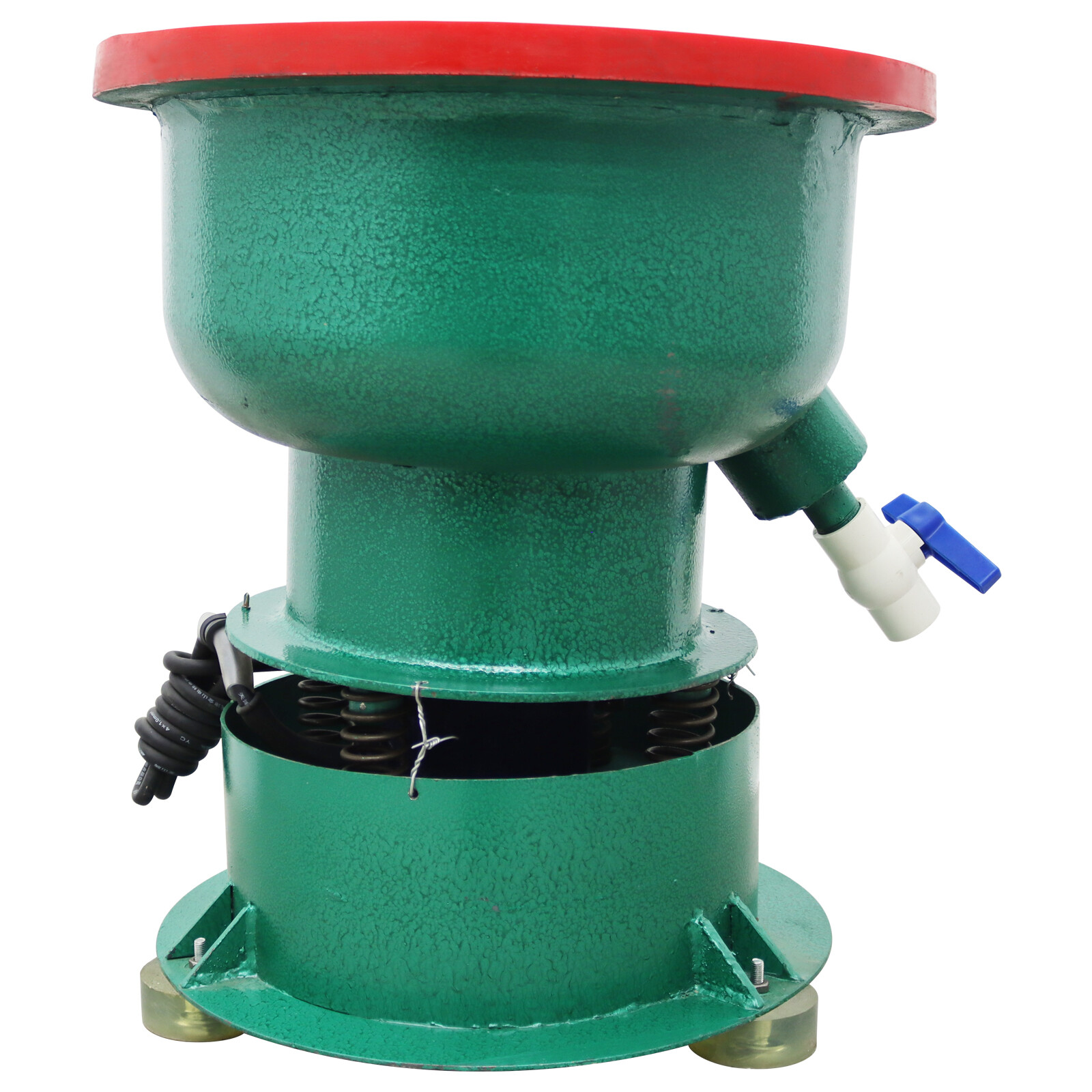 40L Vibration Deburring Polishing Machine Vibratory Tumbler Bowl Grinder 220V