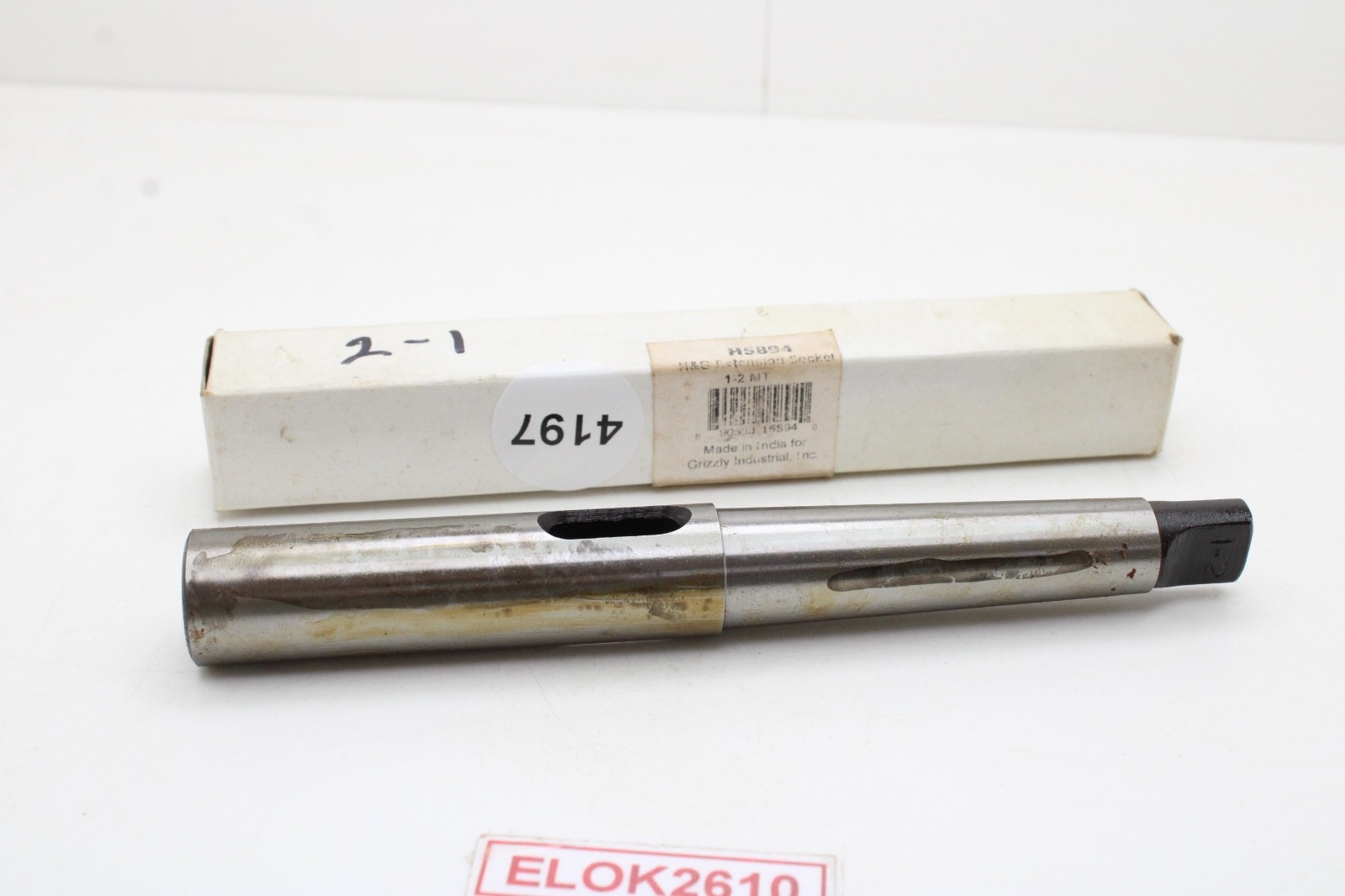 Grizzly H5894 6-1/4″ Extension Socket MT2-MT2
