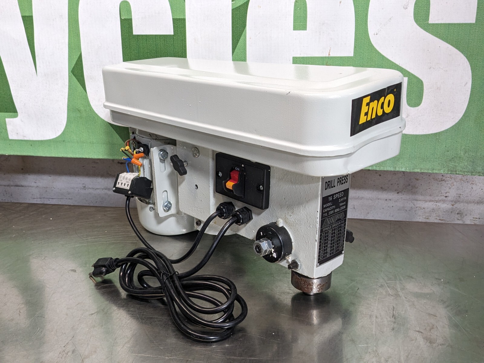 Enco Step Pulley Drill Press 13" Swing 16-Speed 250 – 3100 RPM 115v Parts/R