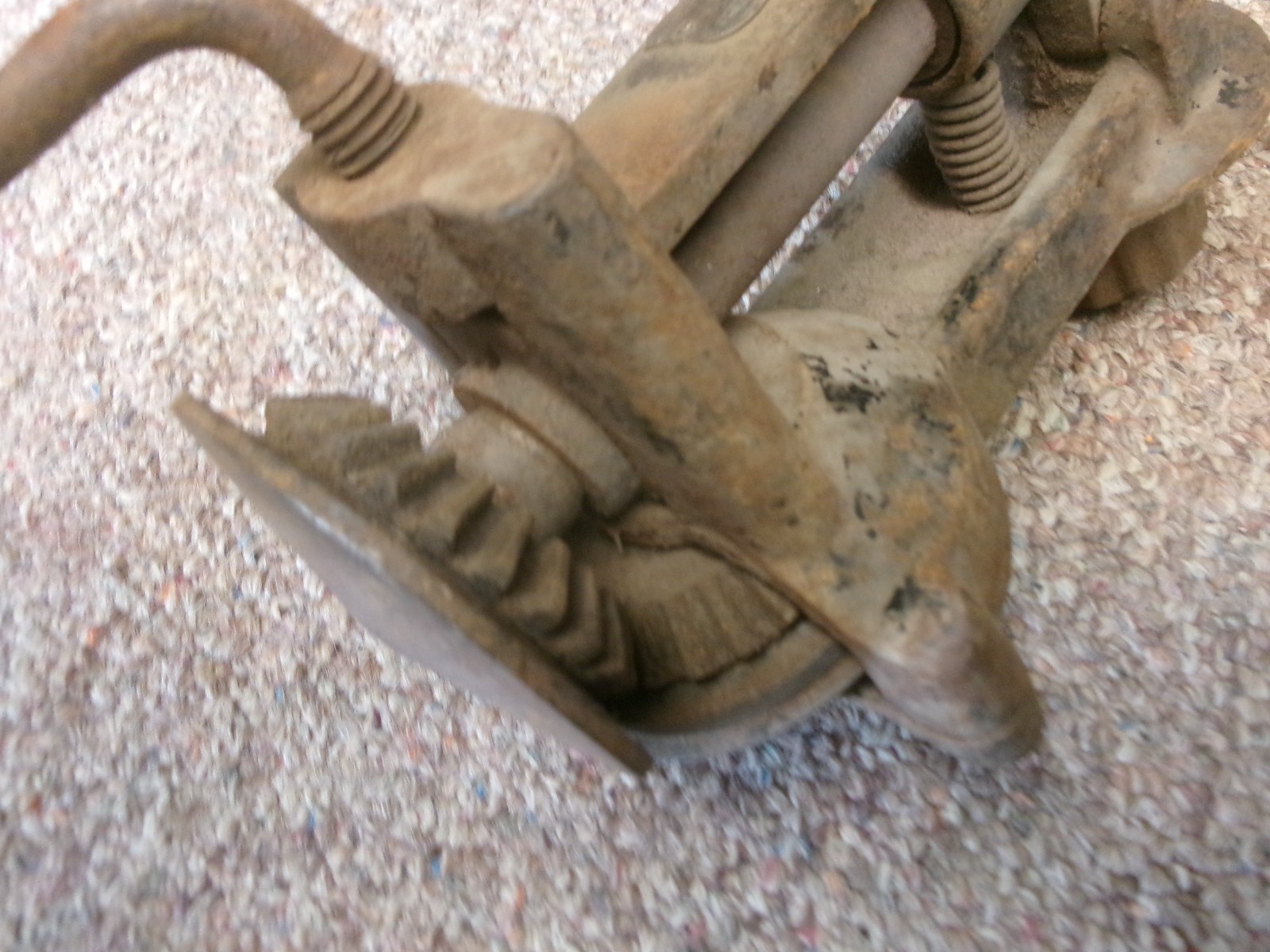 1867 ANTIQUE PECK STOW & WILCOX CO. METAL WORKING TOOL MACHINE HAND CRANK