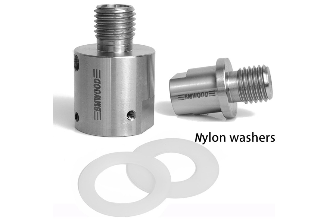 1×8 TPI Female to 1-1/4×8 TPI Male Lathe Spindle Adapter Fits Woodworking Headst