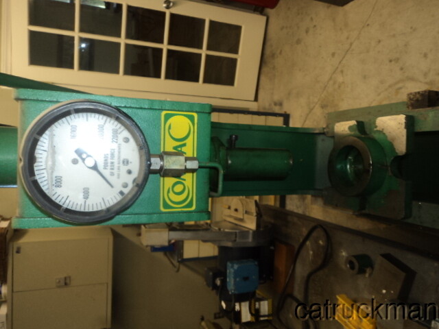 Compac Hydraulic Arbor Press — 10 Ton Capacity, Tooled, Floor Standing