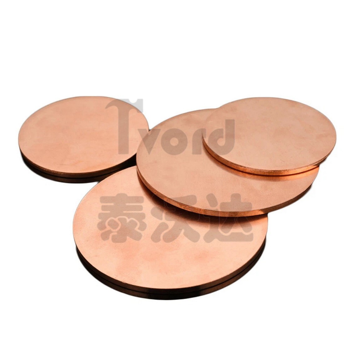 Solid Pure Copper Disc Blank Cut Round Sheet Plate Thick 0.5-3mm Dia 10mm-200mm