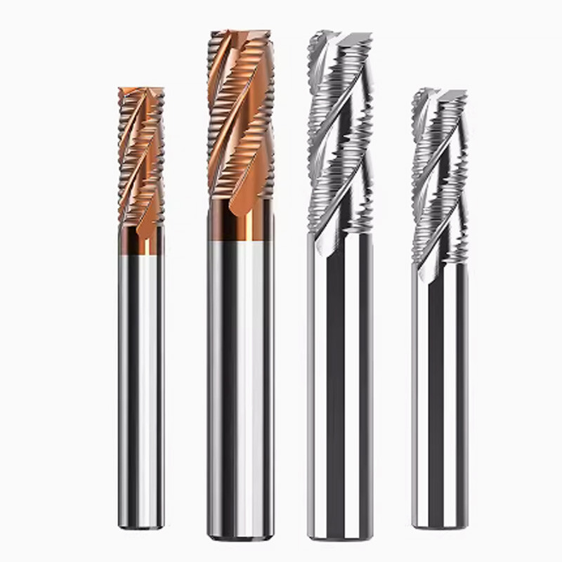 Solid Carbide Roughing End Mill 55° 3/4 Flute For Steel,Aluminum,Stainless Steel
