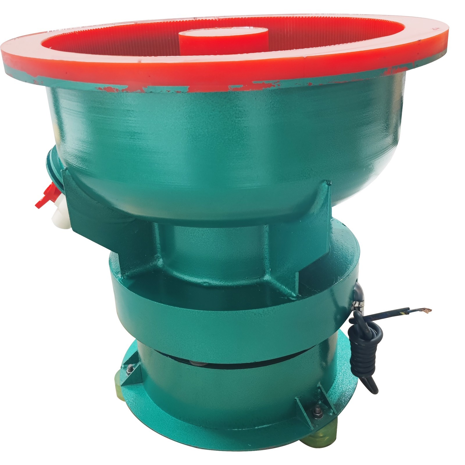 220V 3Phase 60L Vibratory Polisher Vibration Deburring Grinder for Hardware Part