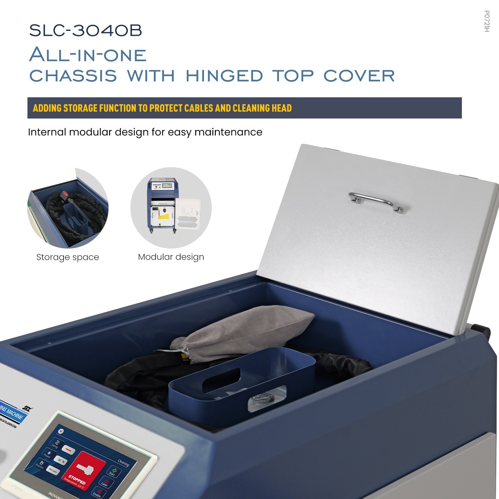 Used SFX Integrated Laser Cleaning Machine 2000W for Metal Rust & Paint Removal