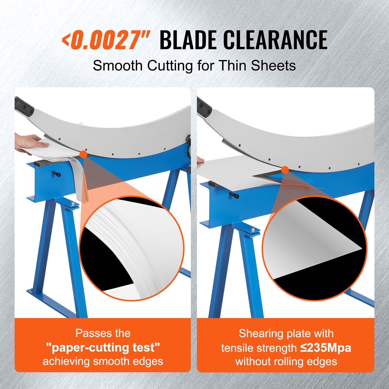 32″ Manual Hand Plate Shear for Metal Sheet Processing Benchtop Cutter Q235