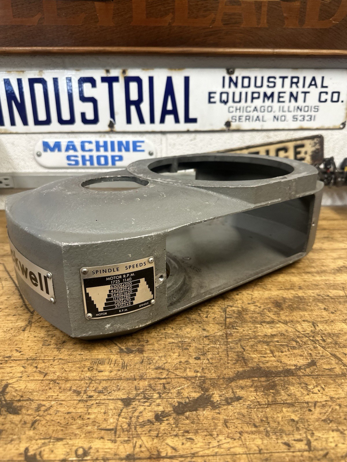 Rockwell 21-100 Milling Machine Headstock Belt Cover Guard