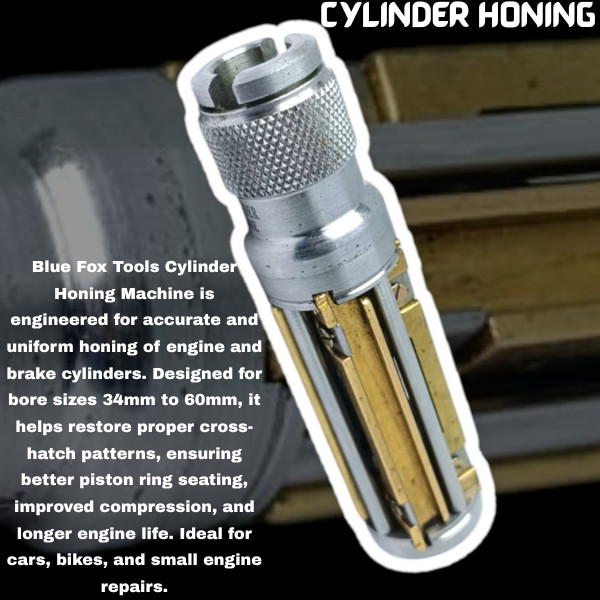 NEW CYLINDER ENGINE HONE KIT 34mm to 60 mm Honing Machine + 4 Set Honing Stones