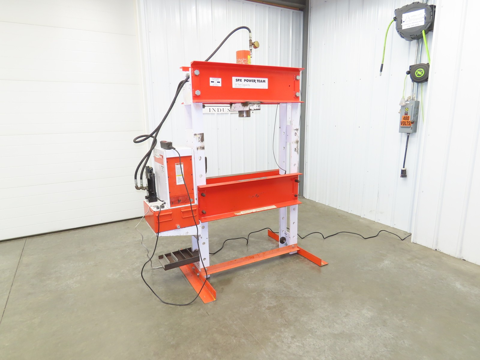 SPX Hydraulic Press 55 Ton 36″H Frame 120V Pump 13″ Cylinder 10000PSI