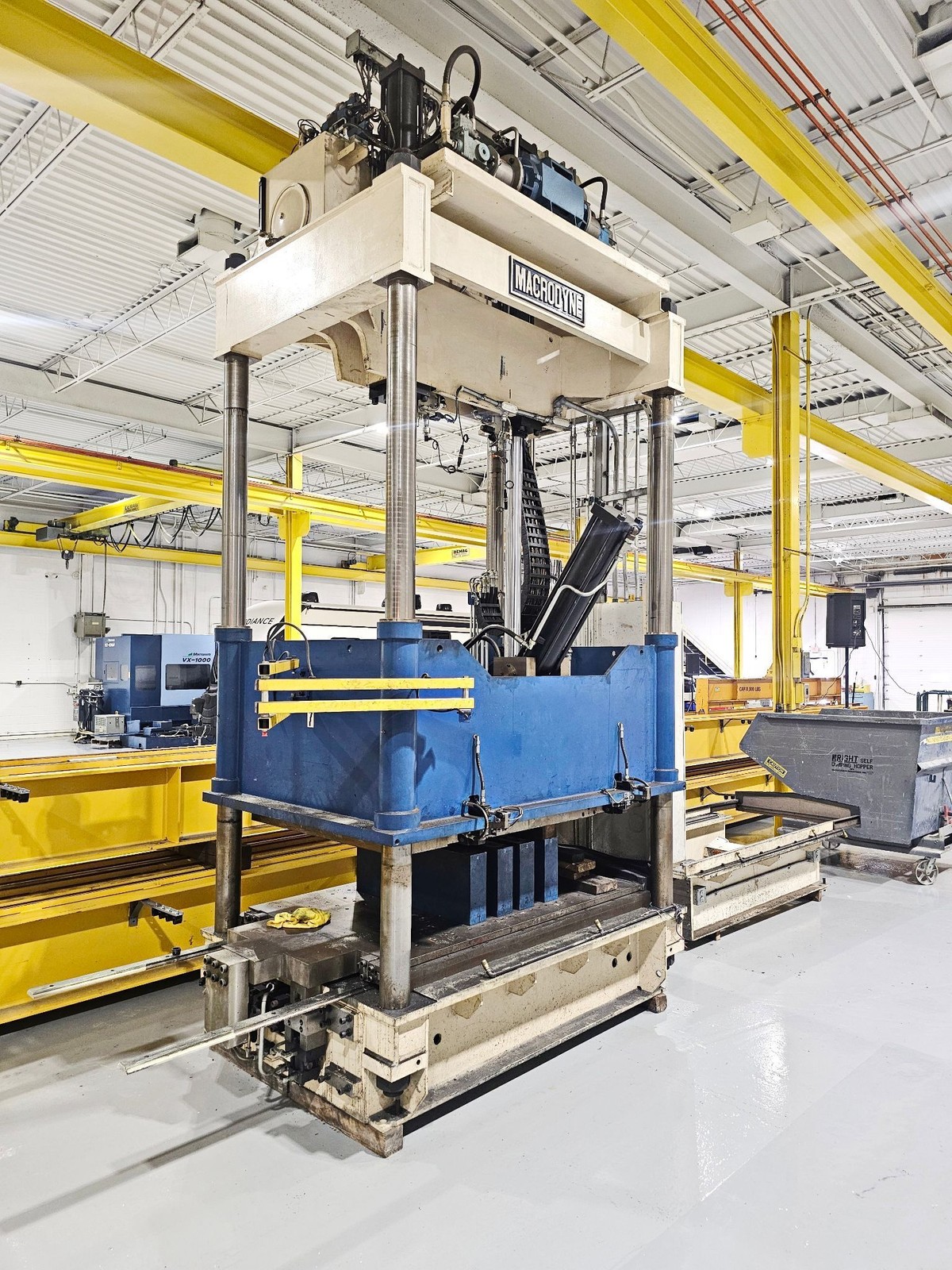 2010 MACRODYNE MPS-50 HYDRAULIC SPOTTING PRESS, 50 TON