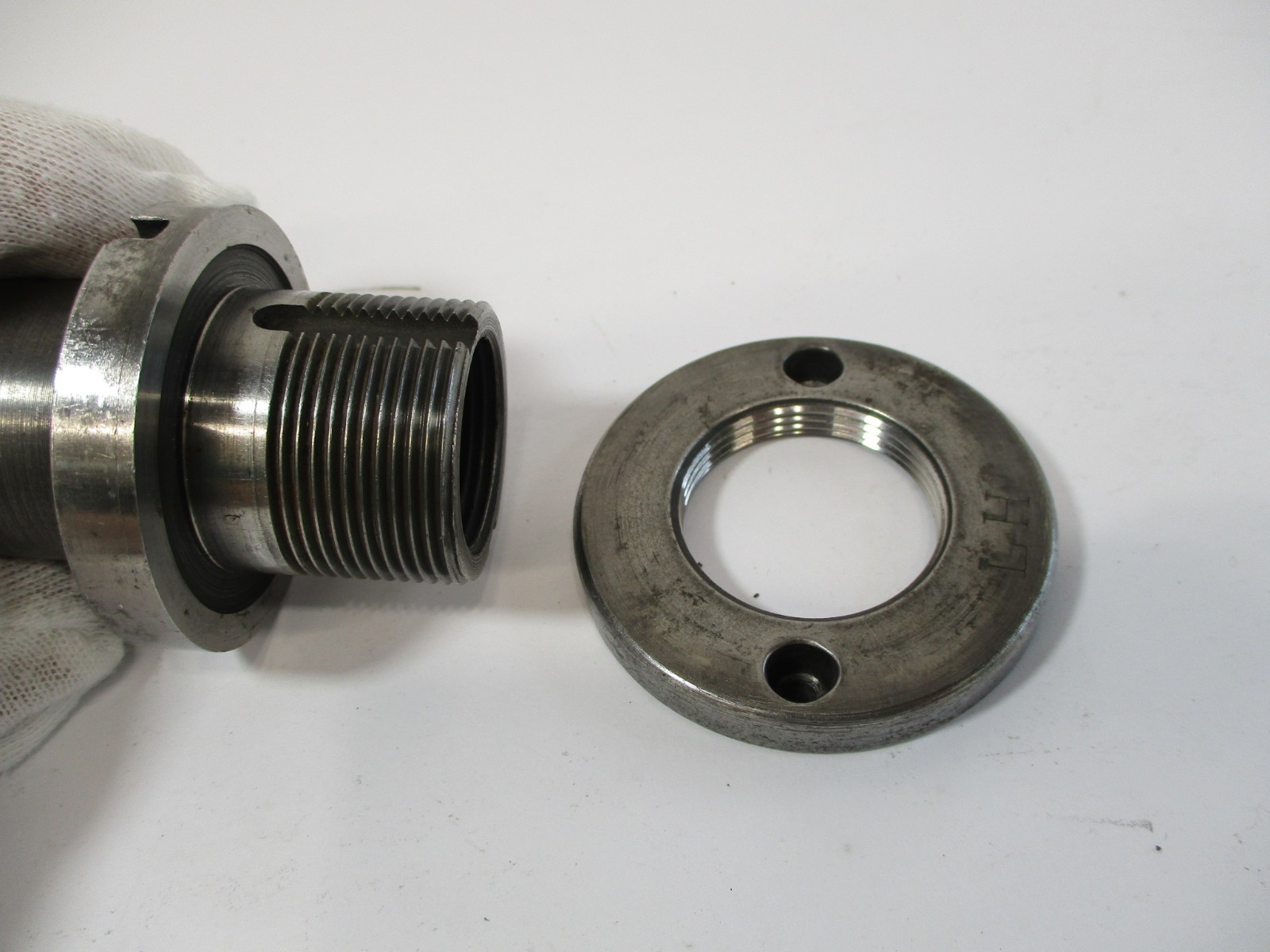 SOPKO # 44117 Grinding Wrench & (2) 1-1/4″ LH Th’d Arbor Wheel Adapter s in VGC