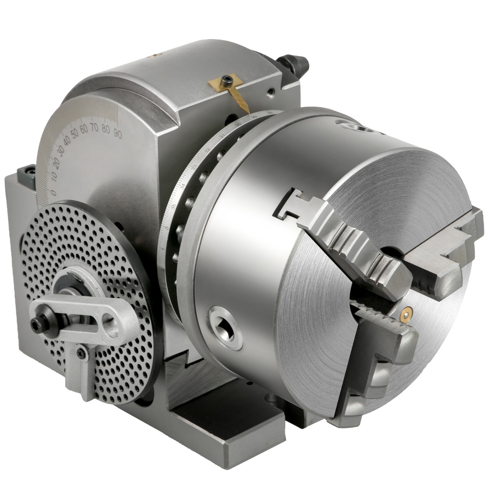 Indexing Dividing Head BS-1 6″ 3 Jaw Chuck & Tailstock for CNC Milling Machine