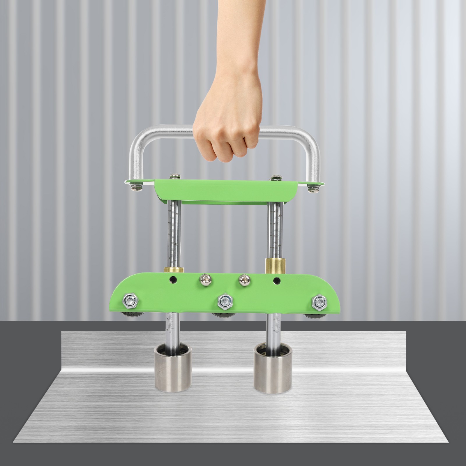 0-90° Metal Bending Tool Green Hand Sheet Metal Bender Bending Machine W/ Shears