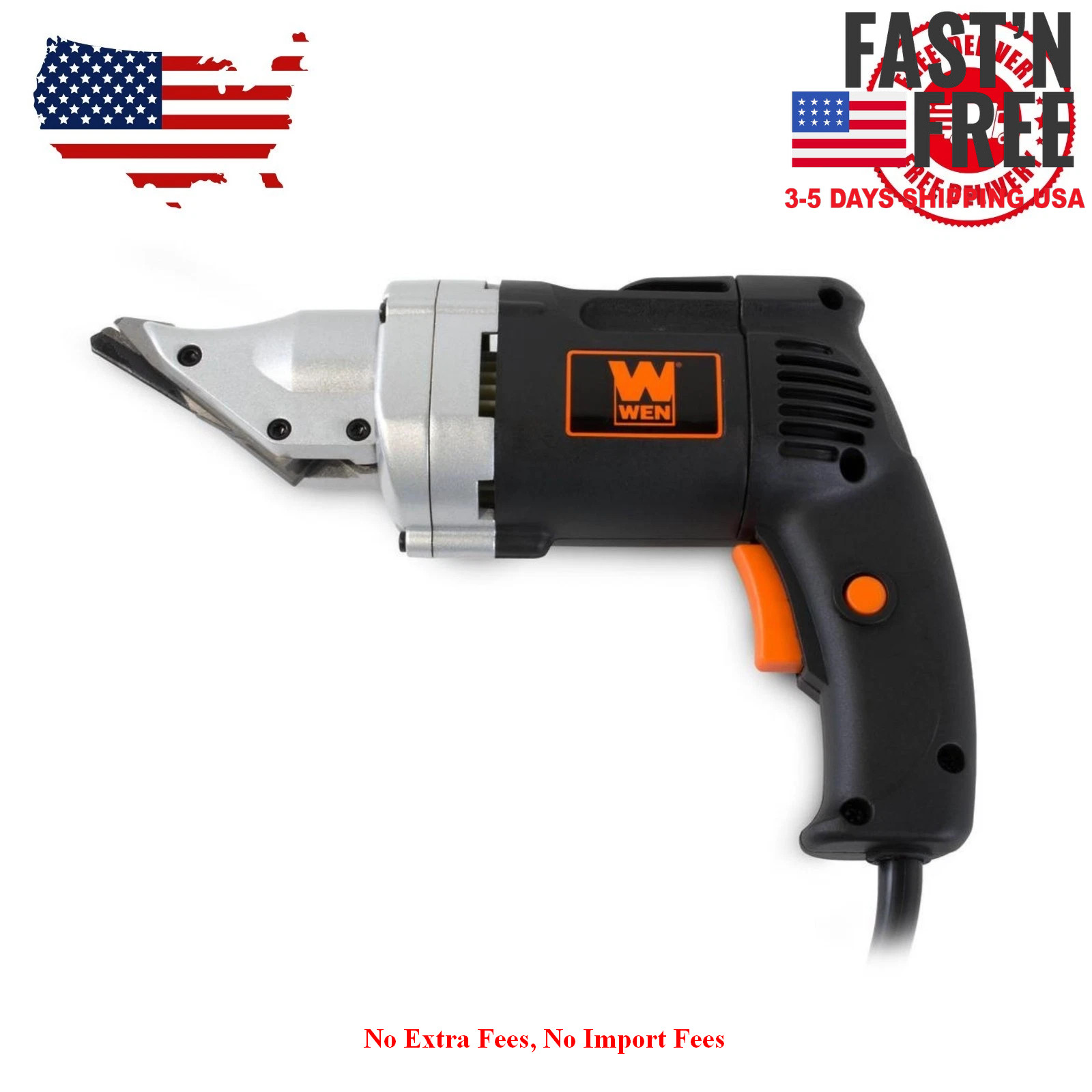 [HOT SALE] 4 Amp Motor 18-Gauge Variable Speed Swivel Head Electric Metal Shear