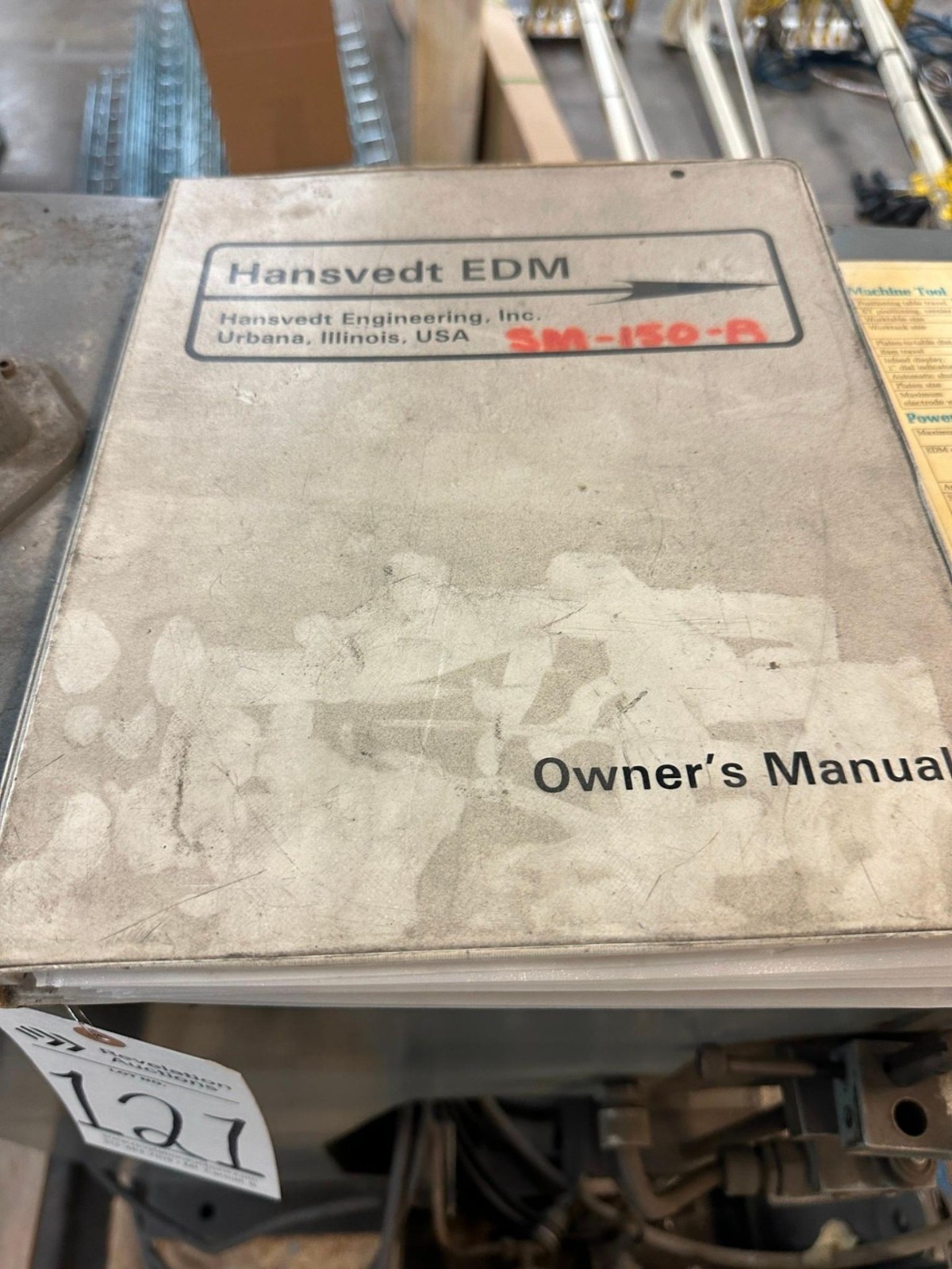 Hansvedt SM-150B Die Sinker EDM 30 AMP #D03526 Single Phase Machine *CHEAP SHIP!