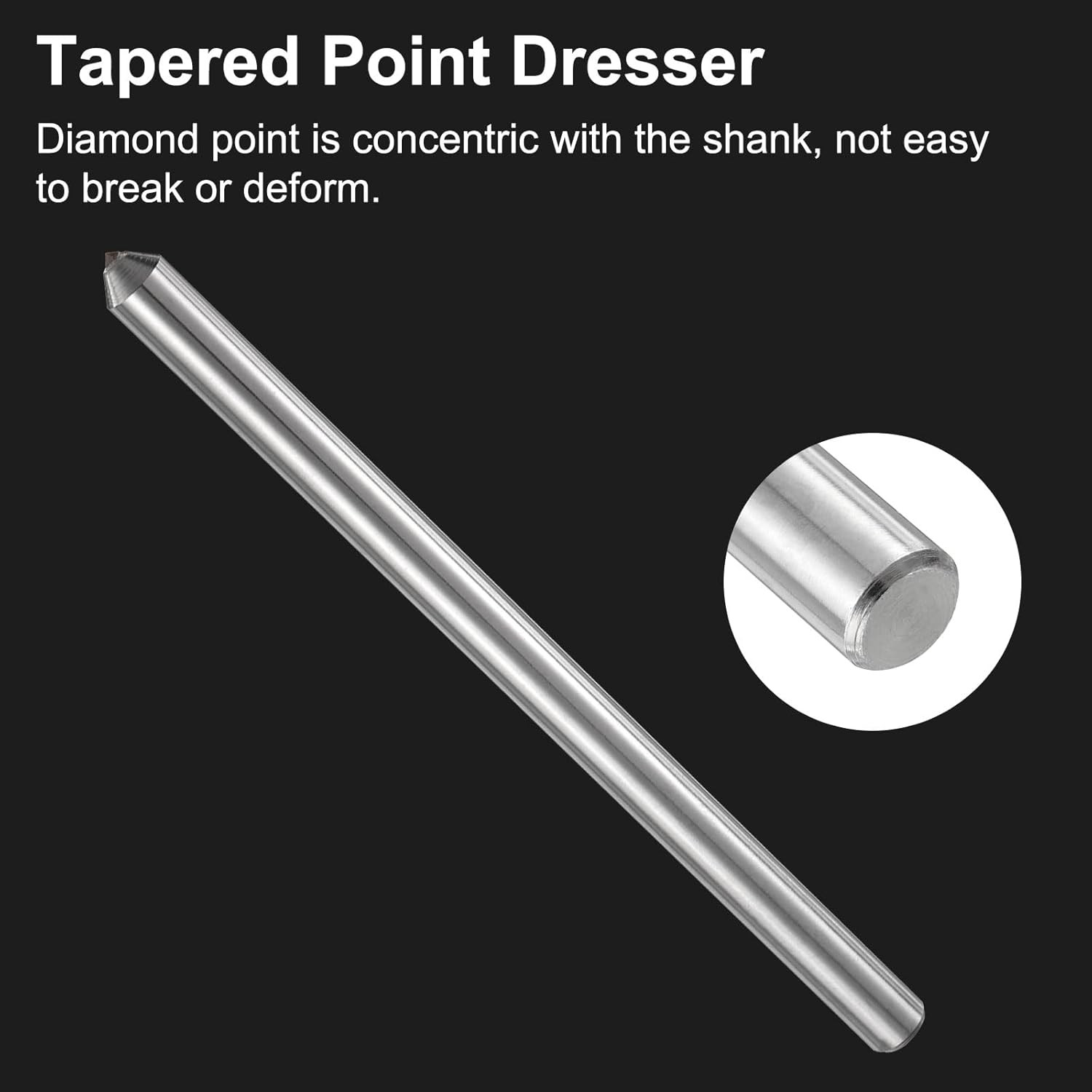 2Pcs Diamond Dressers, 9.5Mm X 152Mm (3/8″ X 6″) Single Tapered Point Grinding W