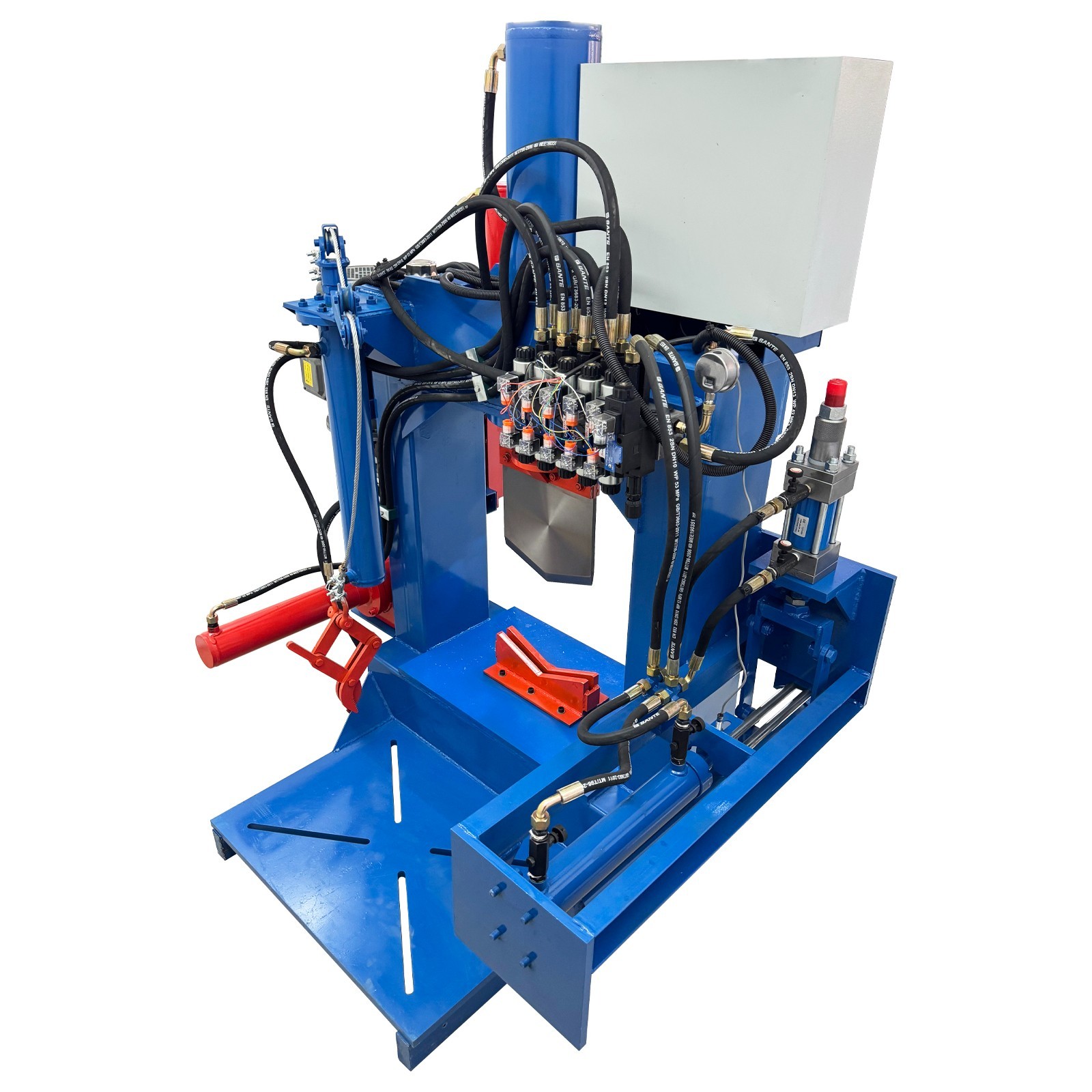 5-in-1 60 Ton Hydraulic Copper Extractor 220V 3PH Motor Stator Recycling Machine