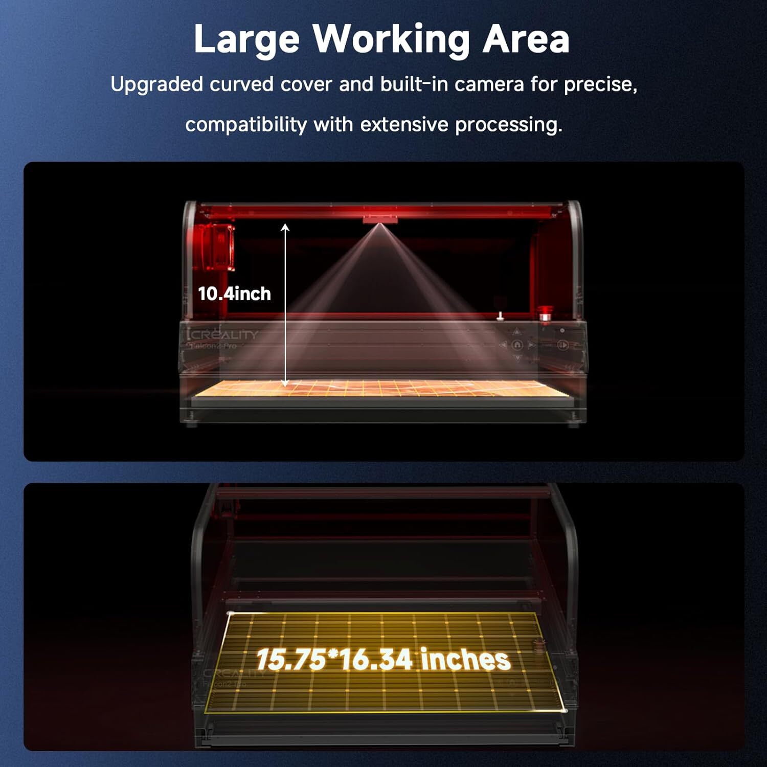 Creality Falcon2 Pro 60W Enclosed Laser Engraver 25000mm/min Speed w/1.6W Module