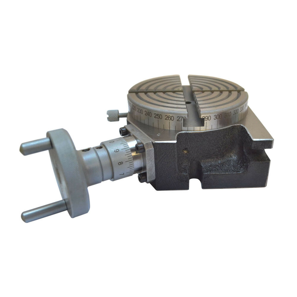 Heavy Duty 4” H/V Rotary Table Horizontal & Vertical 100mm For Milling Machine