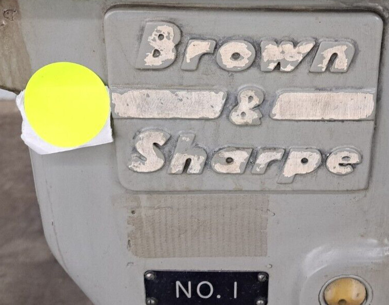 BROWN & SHARPE NO. 1 521-1-425 SURFACE GRINDER 480V PHASE 3 GE MOTOR