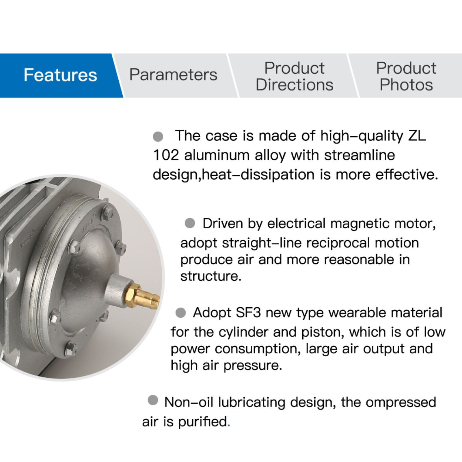 ACO-328 60W Electrical Magnetic Air Pump for CO2 Laser Engraving Cutting Machine