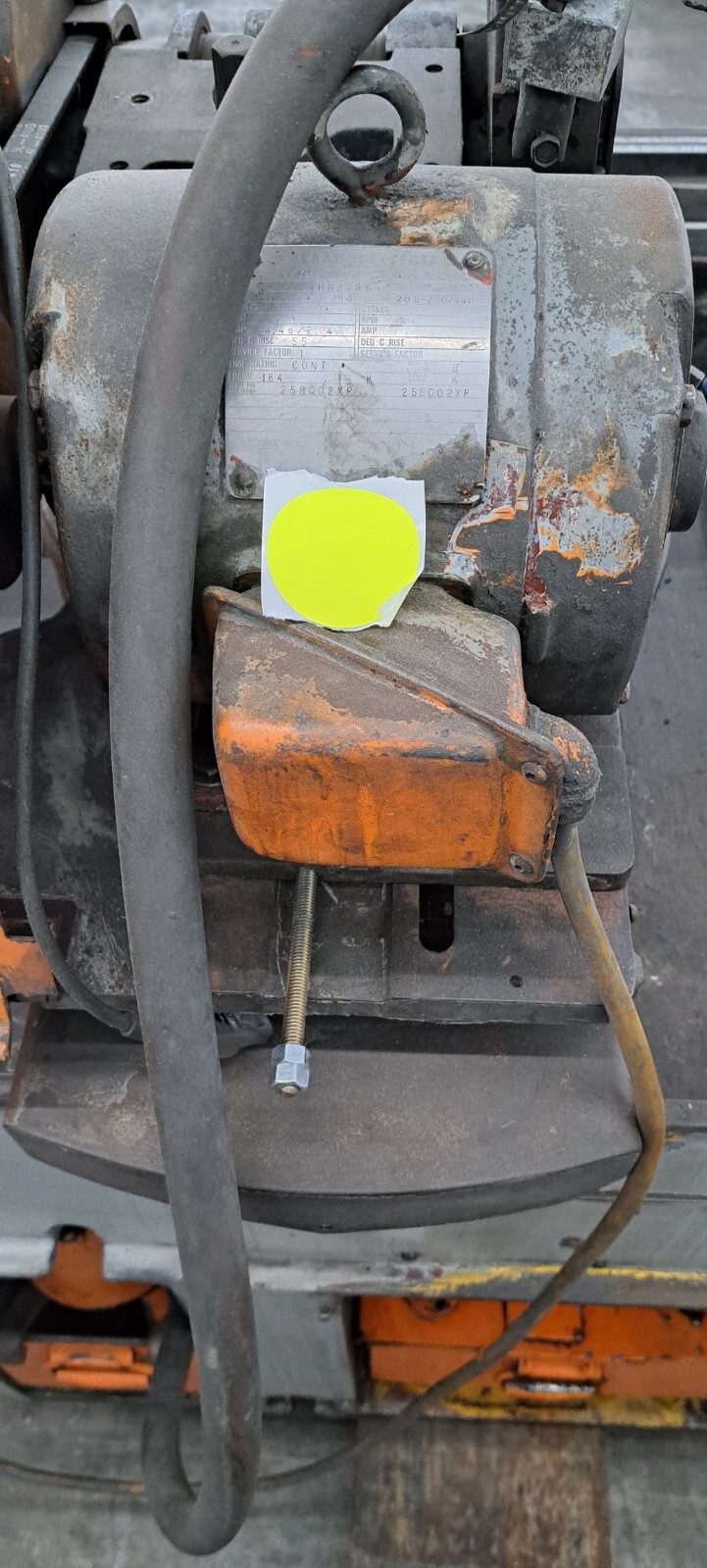 BROWN & SHARPE NO. 1 521-1-425 SURFACE GRINDER 480V PHASE 3 GE MOTOR