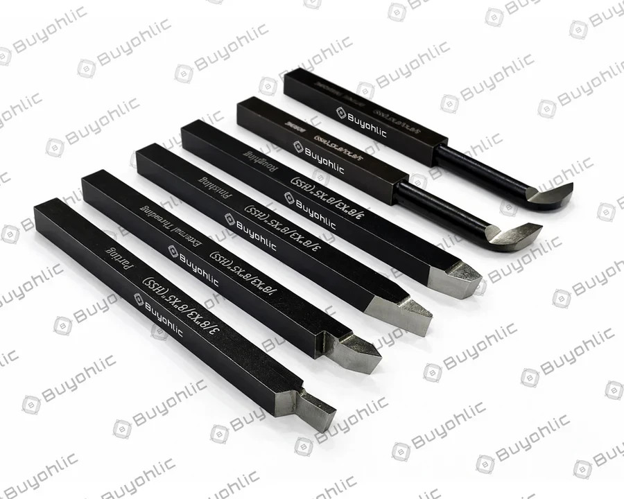 HSS Lathe Form Tool Set – 6 Pcs – 3/8″ Square Shank