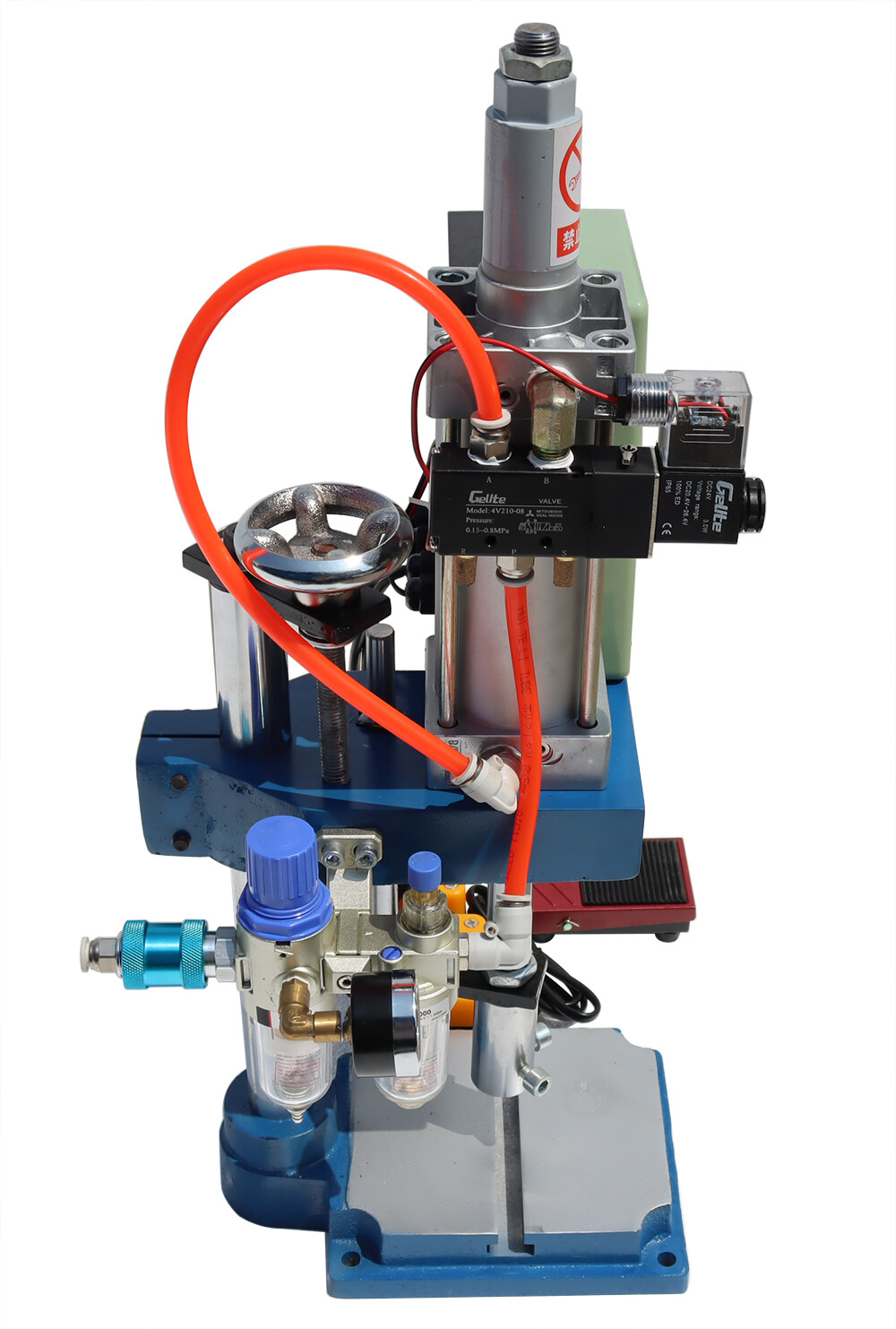 INTBUYING 110V 440Lb/200kg Pneumatic Punch Machine with Display Controller