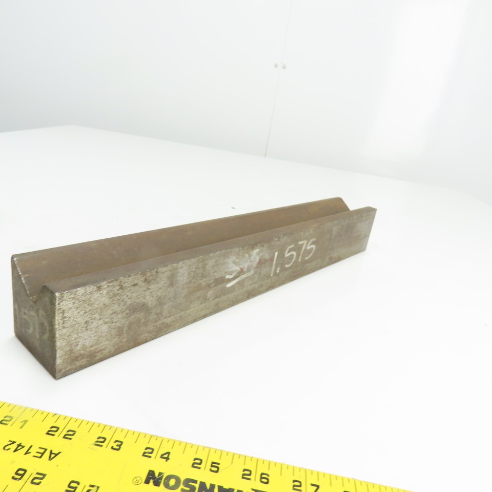 17″ V-Forming Press Brake Angle Die Block 2-3/8″x 2-3/8″ 13/64″ Radius 90°