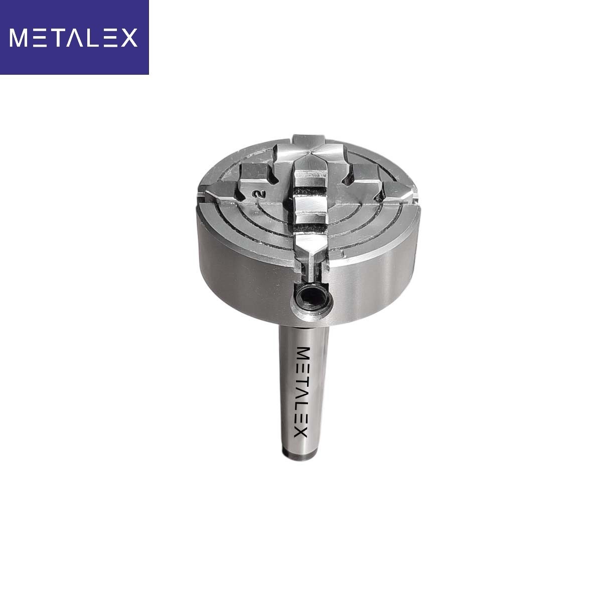 70mm Independent Lathe Chuck 4 Jaw 2.75″ MT3 Adapter Shank Arbor Metalwork Dril