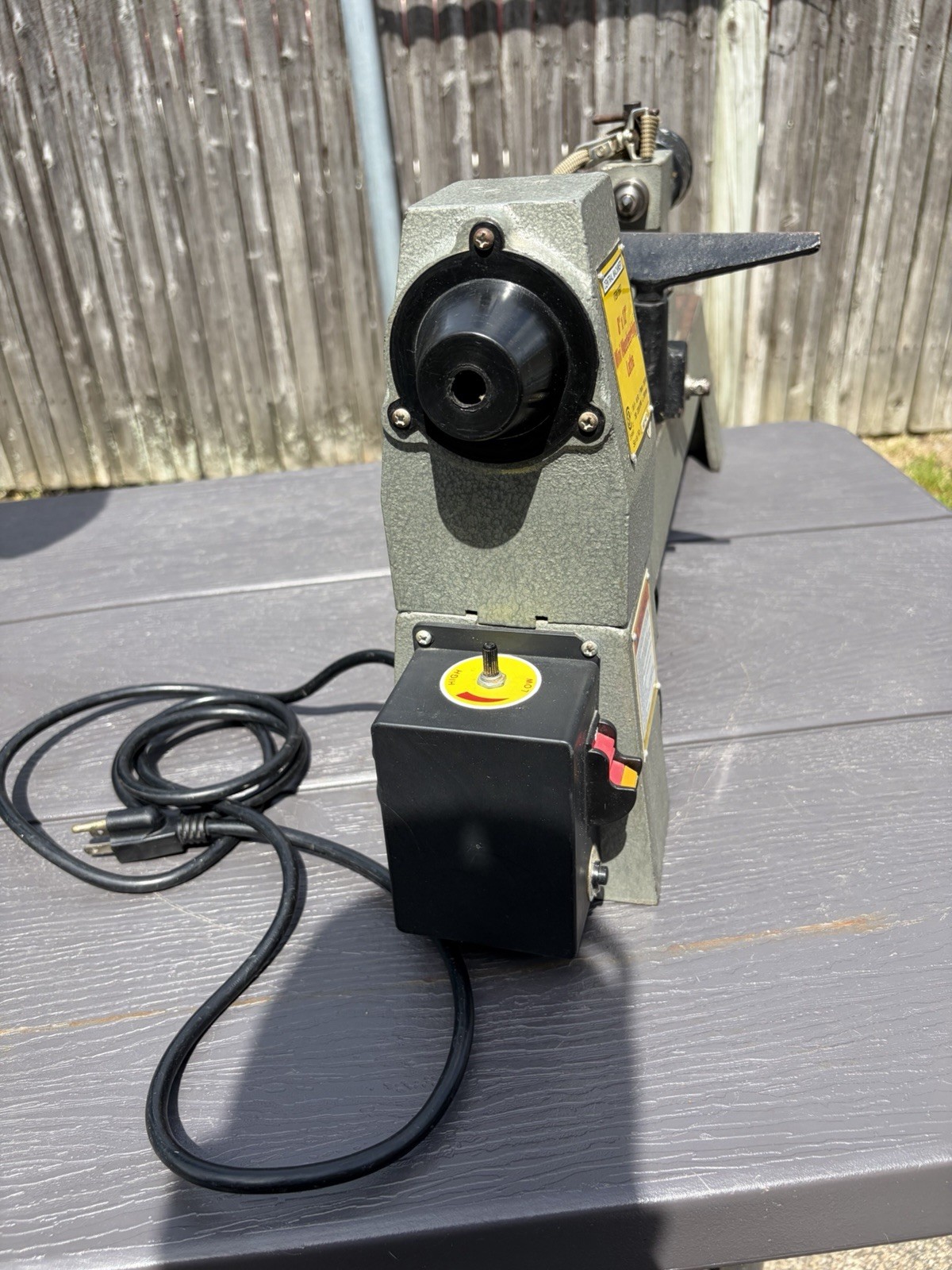Central Machinery 8 In. x 12 In. Precision Woodworking Benchtop Mini Lathe NICE