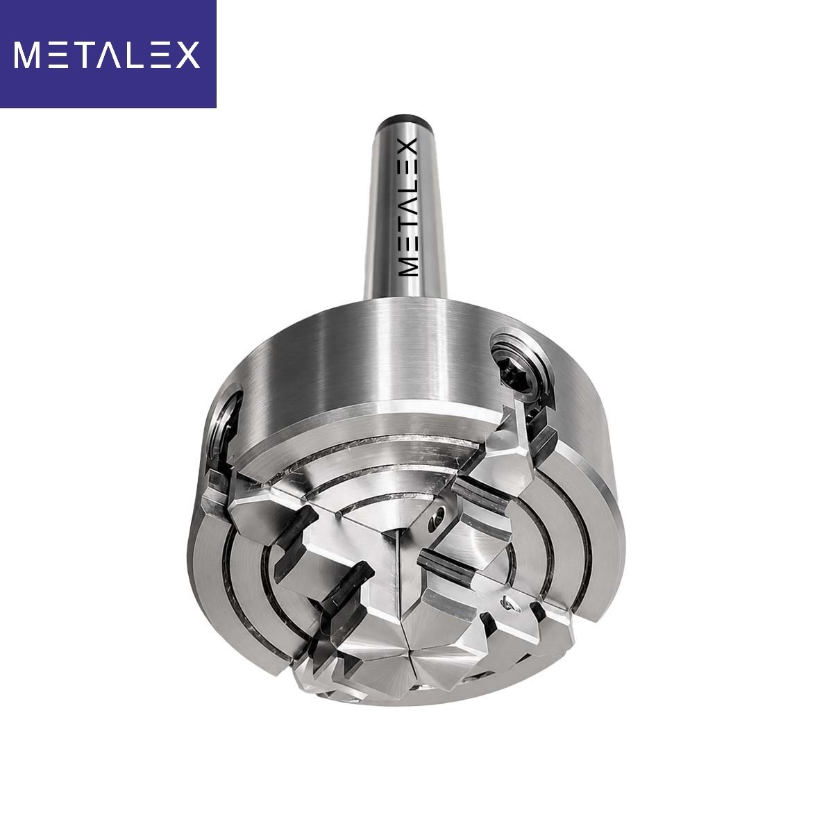 70mm Independent Lathe Chuck 4 Jaw 2.75″ MT3 Adapter Shank Arbor Metalwork Dril