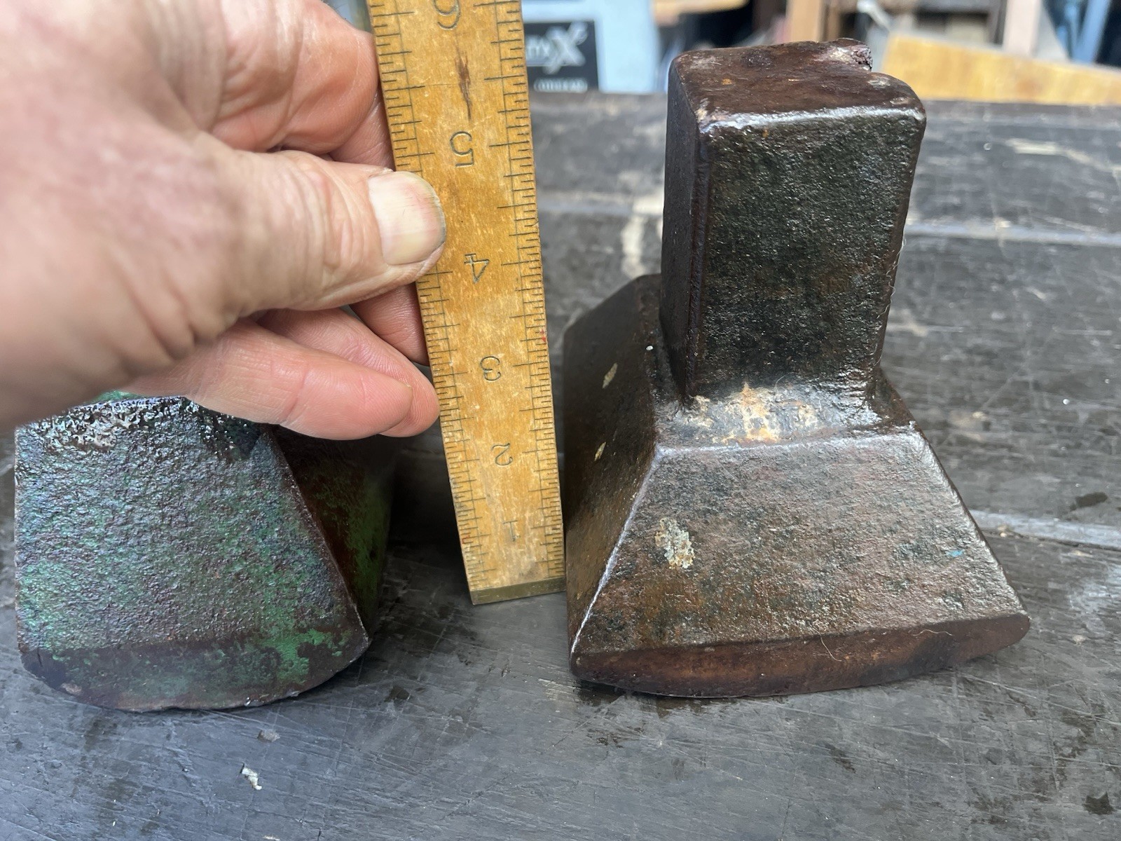 Pair Of Sheet Metal Stakes / Platent Table Stakes
