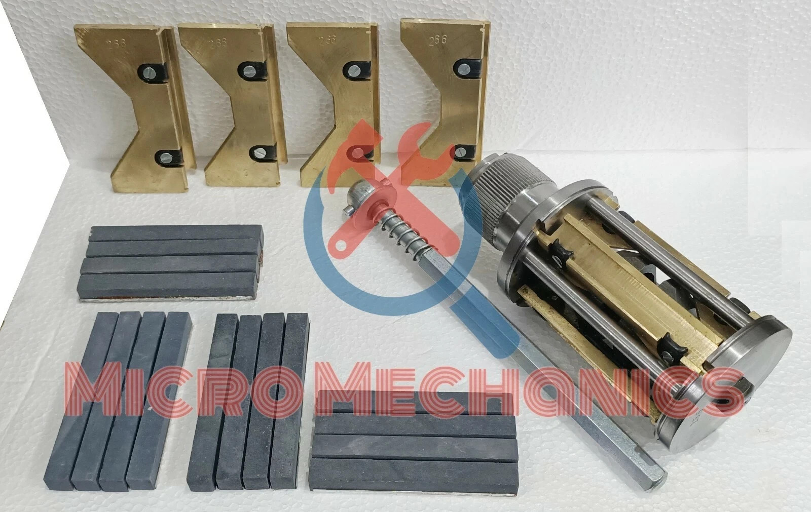 New Cylinder Engine Hone Kit 3-1/2″ To 6″ Honing Machine + 4 Set Of Stones